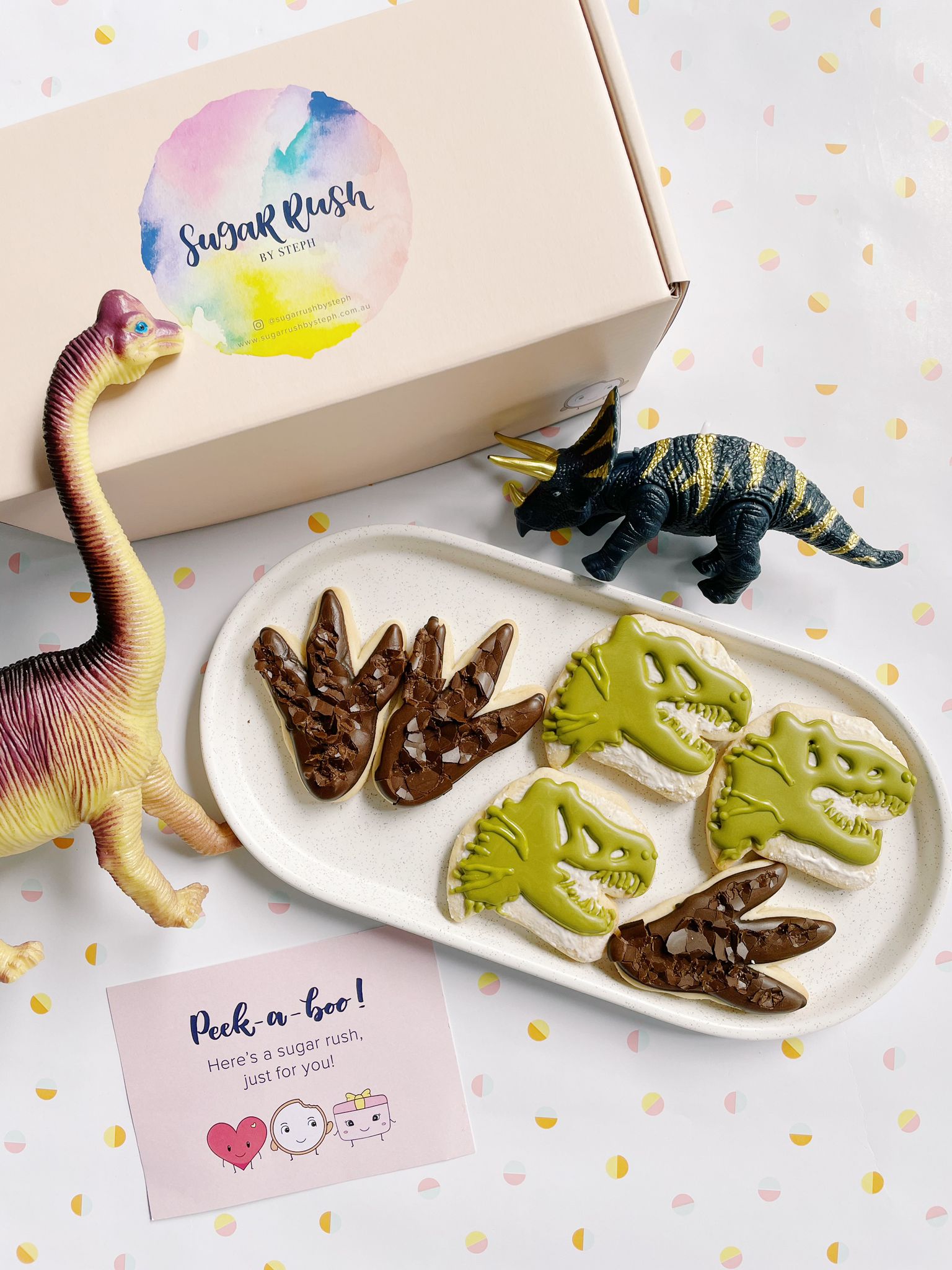 T-Rex Treats | Cute Prehistoric Dinosaur Cookies for Kids - Sugar Rush by Steph
