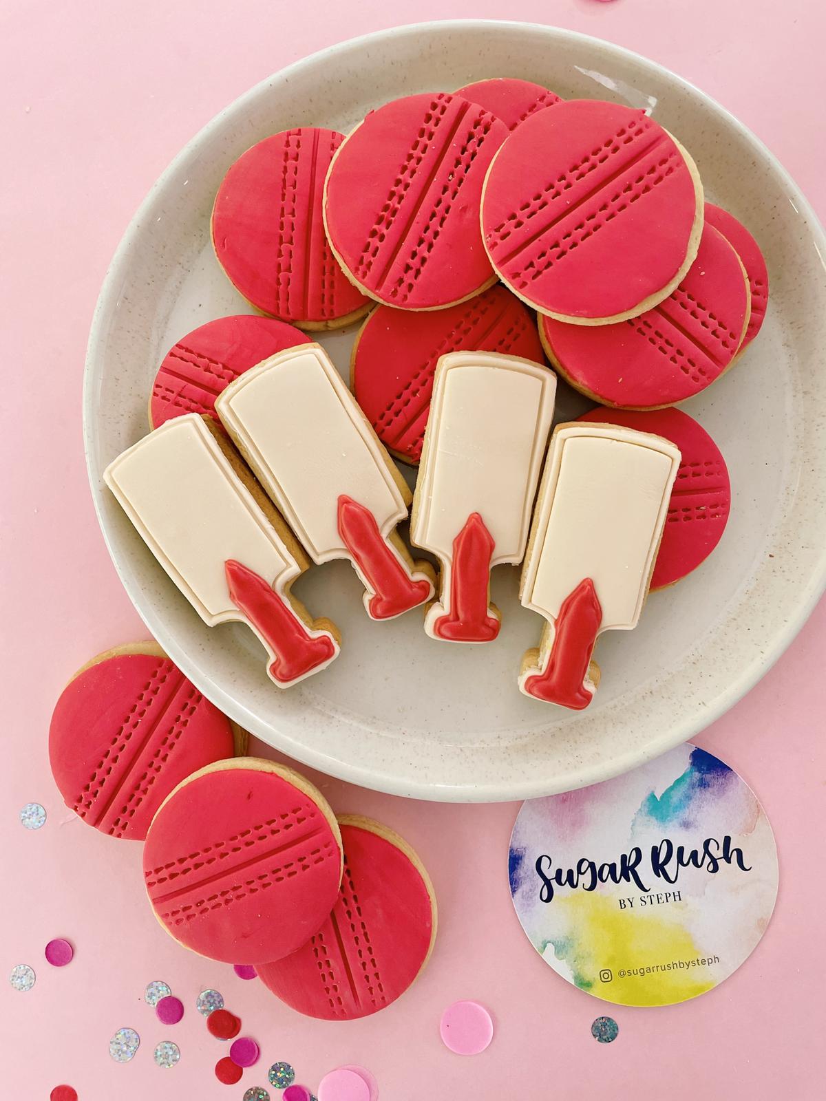 A Game of Cricket Cookies | Australian National Sports Treats