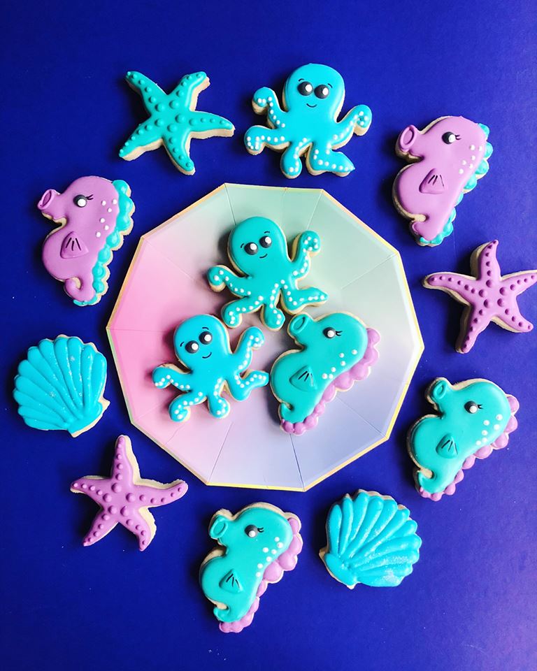 Under The Sea | Ocean Animal Cookies with Seahorses and Octopi - Sugar Rush by Steph