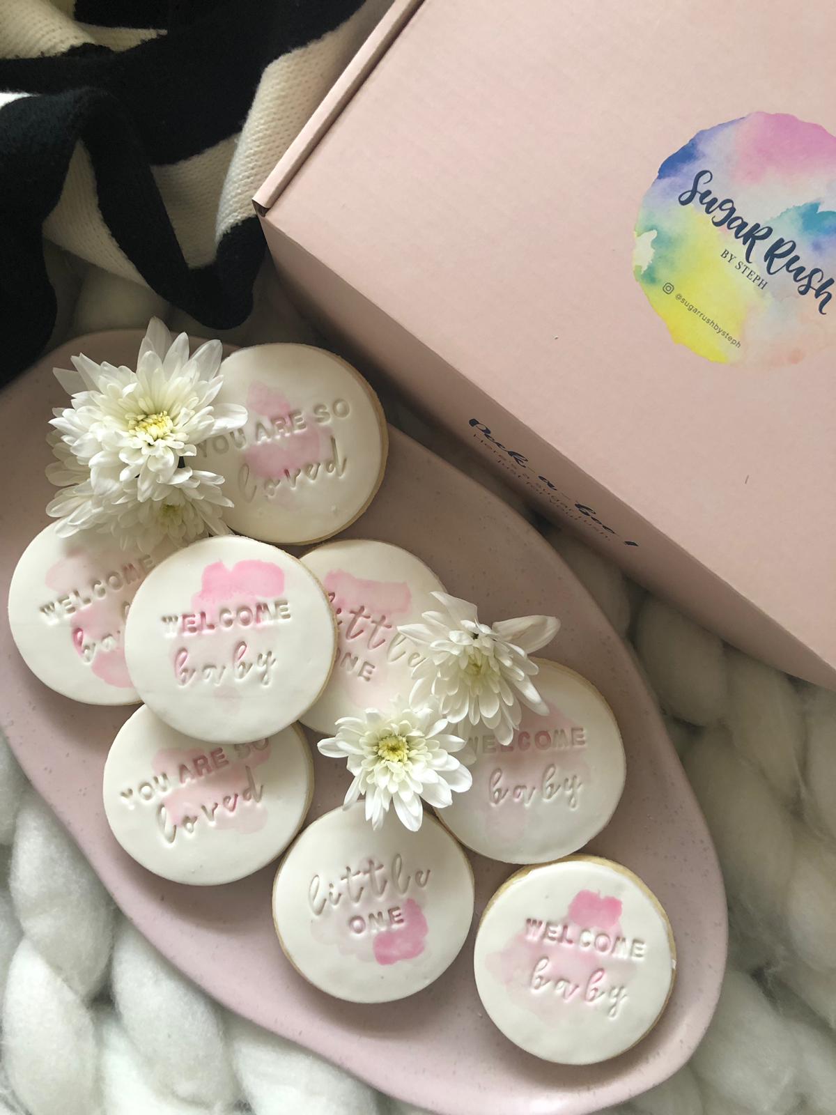 You Are So Loved, Little One | Personalised Cookies As Baby Shower Favours - Sugar Rush by Steph