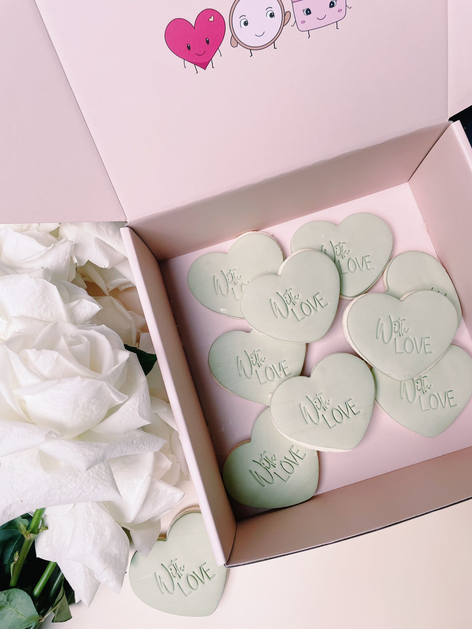 With Love | Personalised Message Biscuits for Events - Sugar Rush by Steph