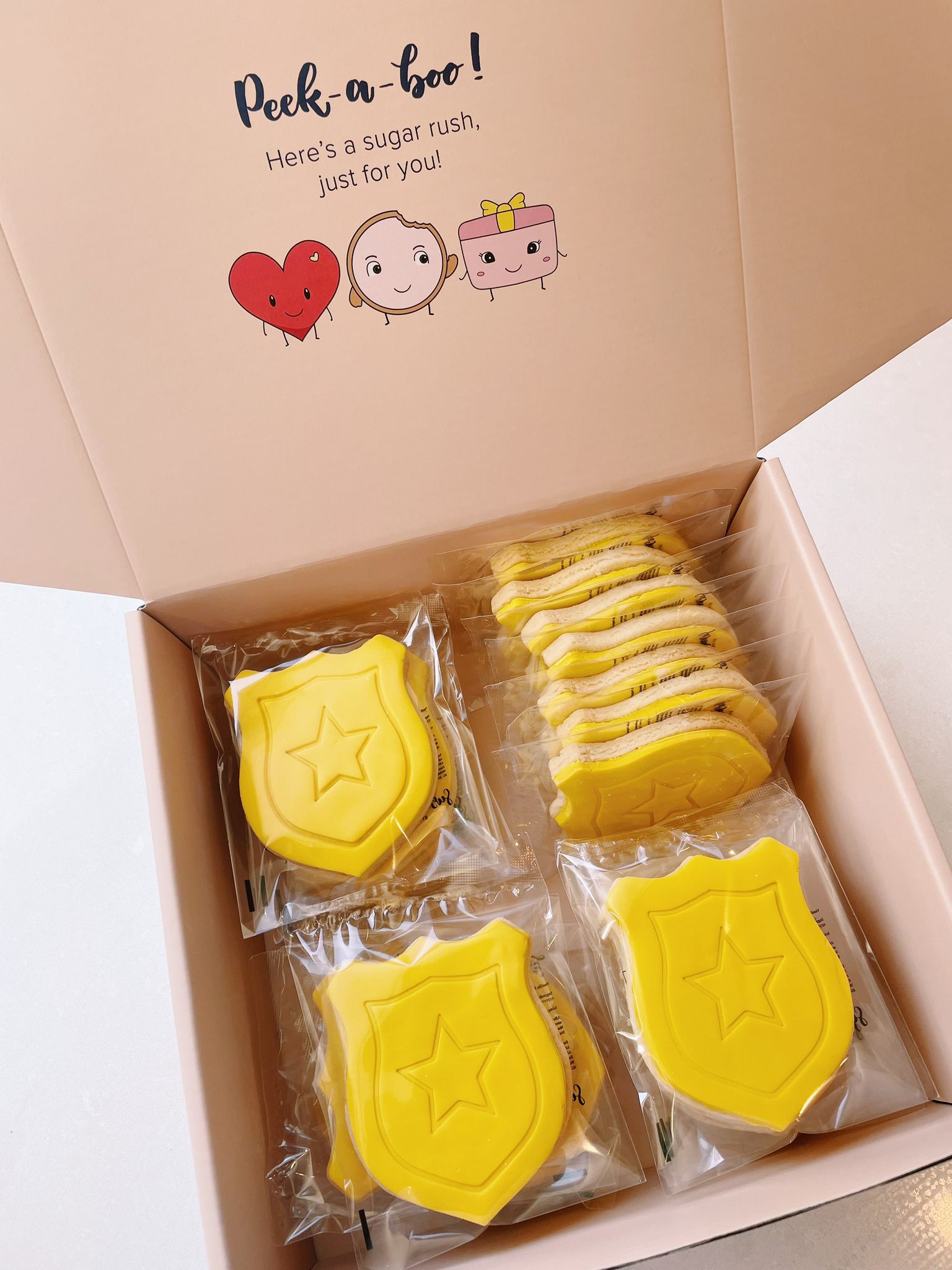 Police Badge Cookies | Law Enforcement Themed Custom Biscuits - Sugar Rush by Steph